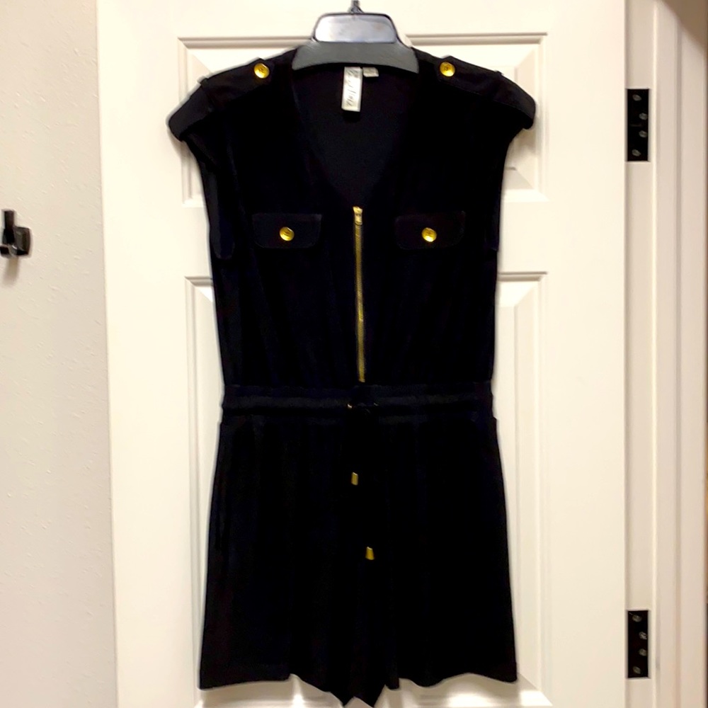 Black Dressy Romper Size M. EUC